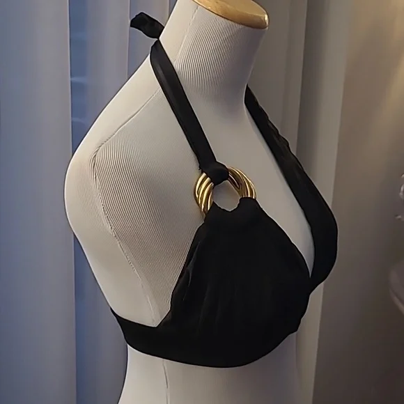 Aguaclara Designer Black Bikini 2 pc Made in Peru Size Medium - Picture 5 of 10